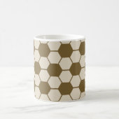 Fußball/Fußball-Ball-Textur - Braune Töne Kaffeetasse (Mittel)