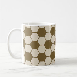 Fußball/Fußball-Ball-Textur - Braune Töne Kaffeetasse