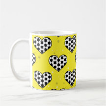 Fußball-/Fußball-Ball-Textur in Herzform