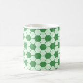 Fußball / Fußball-Ball Texturmuster - Grün Kaffeetasse (Mittel)
