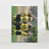 Fußball Fußball Bester Trainer je Team Foto Dankeskarte (Rückseite)