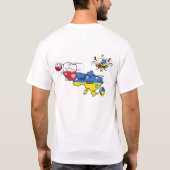 Fußball-Fußball-Cup 2012 Polens Ukraine T-Shirt (Rückseite)