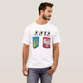 Fußball-Fußball-Cup 2012 Polens Ukraine T-Shirt (Vorne ganz)