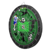 Fußball(Fußball) Dartboard Dartscheibe (Vorderseite rechts)