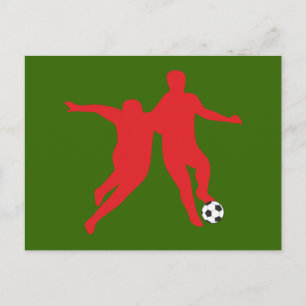 Fussball-Fußball Dribbling Postkarte
