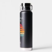 Fußball Fußball Eigener Text & Name Boys Wasserbot Trinkflasche (Rückseite)