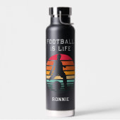 Fußball Fußball Eigener Text & Name Boys Wasserbot Trinkflasche (Links)