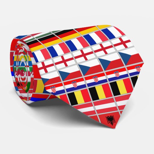 Fußball-Fußball-europäische Meisterschaft 2016 Krawatte (Gerollt)