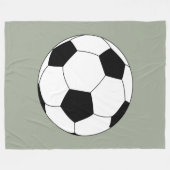 Fußball (Fußball) Fleecedecke (Vorderseite (Horizontal))