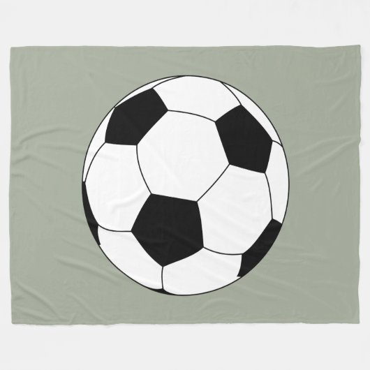 Fußball (Fußball) Fleecedecke (Vorderseite (Horizontal))