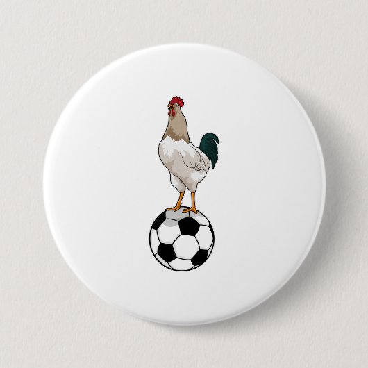 Fußball-Fußball-Fußball Button (Vorderseite)