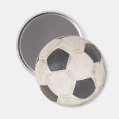 Fußball Fußball Fußball Fußball Fußball Fußball Fu Magnet (Vorderseite/Rückseite)