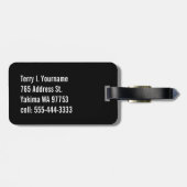 Fußball-Fußball Futbol Ball Gepäckanhänger (Rückseite horizontal)