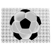 Fußball-Fußball Futbol Ball Große Geschenktüte (Rückseite)