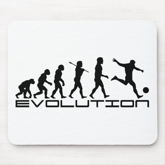 Fußball-Fußball Futbol Sport-Evolutions-Kunst Mousepad (Vorne)