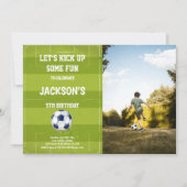 Fußball Fußball - Geburtstagseinladungen Einladung (Vorderseite)