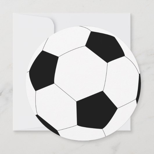 Fußball-Fußball Geburtstagsparty Einladung (Rückseite)