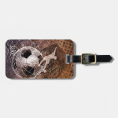 Fußball-Fußball Gepäckanhänger (Vorderseite horizontal)