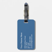 Fußball-Fußball Gepäckanhänger (Rückseite vertikal)