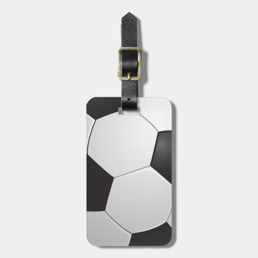 Fußball-Fußball Gepäckanhänger (Vorderseite vertikal)