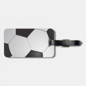 Fußball-Fußball Gepäckanhänger (Rückseite horizontal)