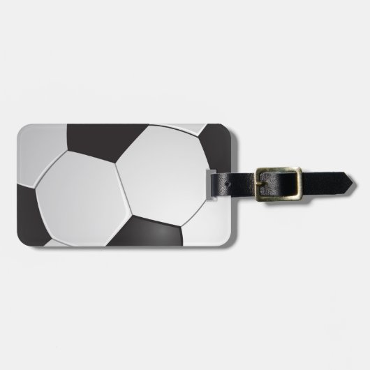 Fußball-Fußball Gepäckanhänger (Vorderseite horizontal)