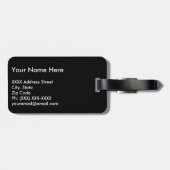 Fußball-Fußball Gepäckanhänger (Rückseite horizontal)