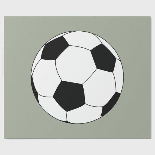 Fußball (Fußball) Geschenkpapier (Flach)