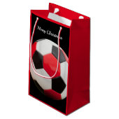 Fußball Fußball Geschenktüte (Rückseite Schrägansicht)