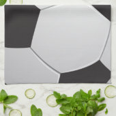 Fußball-Fußball Geschirrtuch (Gefaltet)