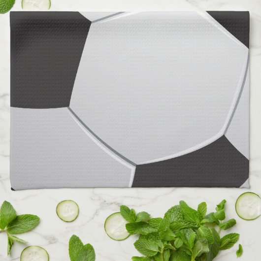 Fußball-Fußball Geschirrtuch (Gefaltet)