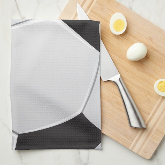 Fußball-Fußball Geschirrtuch (Viertel Falte)