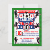 Fußball-Fußball-Girls Geburtstagsparty Einladung (Vorderseite)