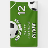 Fußball-Fußball-Grass-Kindergeburtstag Banner (Vertikal)