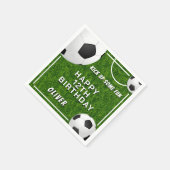 Fußball-Fußball-Grass-Kindergeburtstag Serviette (Ecke)