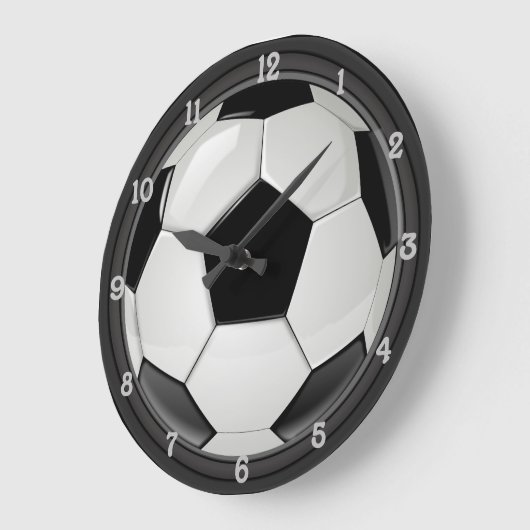 Fußball (Fußball) Große Wanduhr (Winkel)