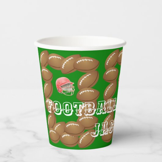 Fußball-Fußball Halbzeitsport Pappbecher (Vorderseite)