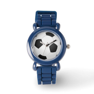 Fußball-Fußball-Illustration Armbanduhr