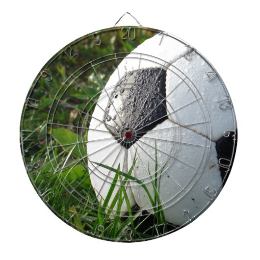 Fußball~ Fußball im Feld Dartscheibe (vorne)