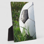 Fußball~ Fußball im Feld Fotoplatte (Seite)