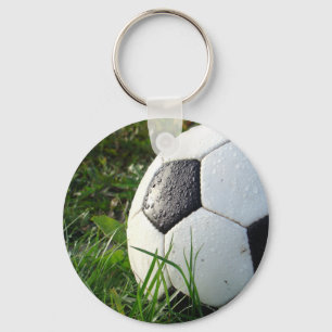 Fußball~ Fußball im Feld Schlüsselanhänger