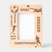 Fußball (Fußball) Individuelle Name Geätzte Rahmen (Vorderseite)