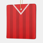 Fußball Fußball Jersey Name & Number Template Keramikornament (Links)