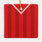 Fußball Fußball Jersey Name & Number Template Keramikornament (Vorderseite)