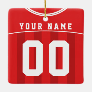 Fußball-Fußball-Jersey-Name u. Zahl-Schablone Keramikornament