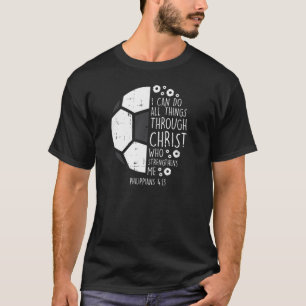 Fußball Fußball kann ich Dinge tun Biologie Gott T-Shirt