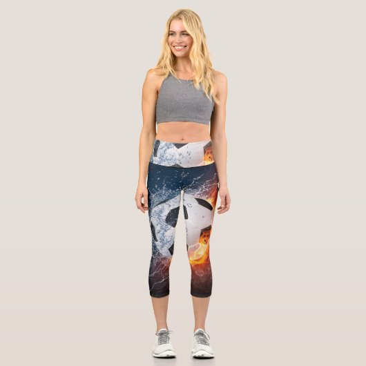 Fußball-/Fußball-Kugelkopf-Kissen Capri Leggings (Vorderseite)