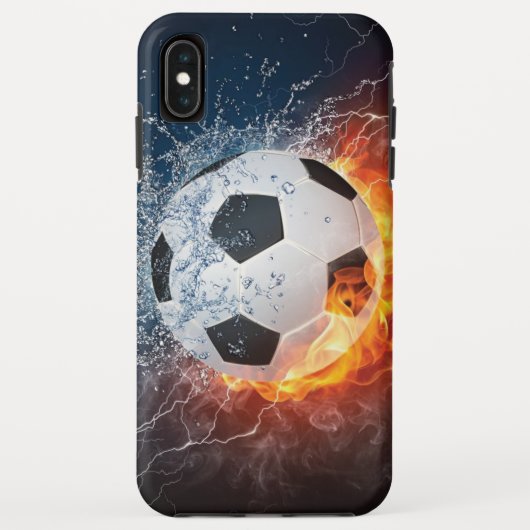 Fußball-/Fußball-Kugelkopf-Kissen Case-Mate iPhone Hülle (Rückseite)