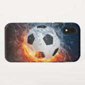 Fußball-/Fußball-Kugelkopf-Kissen Case-Mate iPhone Hülle (Rückseite (Horizontal))