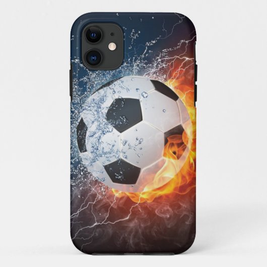 Fußball-/Fußball-Kugelkopf-Kissen Case-Mate iPhone Hülle (Rückseite)